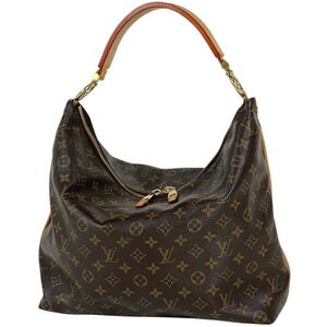 Louis Vuitton Sully Monogram Shoulder Bag Brown